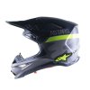 přilba SUPERTECH S-M10 limitovaná edice AMS  ALPINESTARS šedá/bílá/žlutá fluo/černá (Veľkosť XL (obvod 61 - 62 cm))