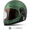 přilba Fibre Super Hooligan  CASSIDA černá/metalická zelená/šedá (Veľkosť S (55 až 56 cm))