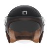 přilba HERITAGE  NOX PREMIUM černá matná  hnědá kůže 2025 (Veľkosť XS)