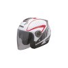 přilba Magnum  CASSIDA černá/bílá/červená (Veľkosť XS)