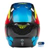 přilba FORMULA CARBON PRIME  FLY RACING - USA hi-vis  modrá  červená (Veľkosť XL)