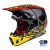 přilba FORMULA CC ROCKSTAR  černá červená/žlutá (Veľkosť XS)