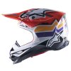 přilba SUPERTECH S-M10 edice TROY LEE DESIGNS  ALPINESTARS oranžová/žlutá/fialová/bílá/černá (Veľkosť 2XL (obvod 63 - 64 cm))