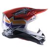 přilba SUPERTECH S-M10 edice TROY LEE DESIGNS  ALPINESTARS oranžová/žlutá/fialová/bílá/černá (Veľkosť 2XL (obvod 63 - 64 cm))