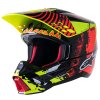 přilba S-M5 SOLAR FLARE  ALPINESTARS žlutá fluo/červená fluo/černá (Veľkosť XL (obvod 61 - 62 cm))