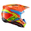 přilba S-M5 ACTION 2  ALPINESTARS oranžová fluo/světle modrá/žlutá fluo 2026 (Veľkosť XL (obvod 61 - 62 cm))