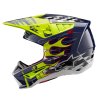 přilba S-M5 RASH  ALPINESTARS tmavě modrá/žlutá fluo 2026 (Veľkosť XS (obvod 53 - 54 cm))