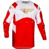 dres EVOLUTION DST FLY RACING - USA 2024 červená/bílá/červená iridium (Veľkosť L)