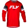 dres KINETIC PRIX  FLY RACING - USA 2024 červená/šedá/bílá (Veľkosť S)