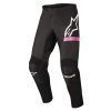 kalhoty STELLA FLUID CHASER  ALPINESTARS  dámské černá/růžová fluo (Veľkosť 32)