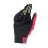 rukavice TECHSTAR  ALPINESTARS světle modrá/červená/žlutá fluo/černá (Veľkosť M)