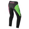 kalhoty RACER COMPASS  ALPINESTARS  dětské černá/zelená neon/růžová fluo (Veľkosť 26)