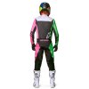 kalhoty RACER COMPASS  ALPINESTARS  dětské černá/zelená neon/růžová fluo (Veľkosť 26)