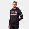mikina CLUB HOODIE  ALPINESTARS černá/červená/modrá/šedá (Veľkosť M)