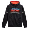 mikina CLUB HOODIE  ALPINESTARS černá/červená/modrá/šedá (Veľkosť M)