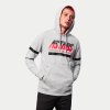 mikina CLUB HOODIE  ALPINESTARS šedá/černá/červená (Veľkosť M)
