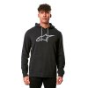 mikina AGELESS 2 HOODIE  ALPINESTARS šedá/černá (Veľkosť M)