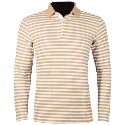 Pánska polokošeľa s dlhým rukávom pruhovaná