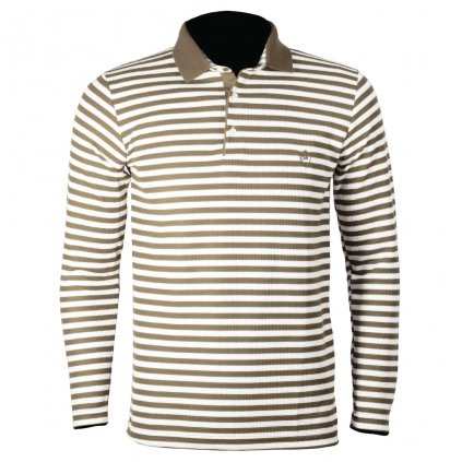 Pánska polokošeľa s dlhým rukávom pruhovaná