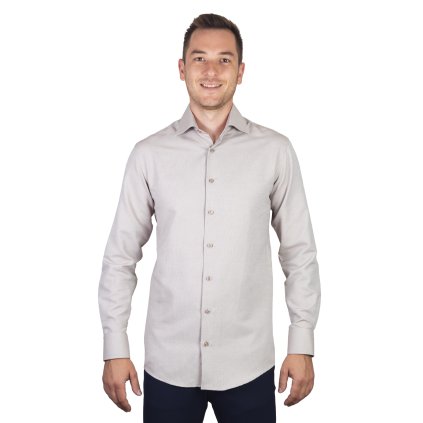 Pánska vzorovaná Košeľa v strihu Slim fit s dlhým rukávom