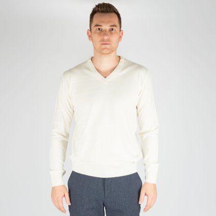 Pánsky pulóver s V výstrihom