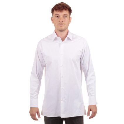 Biela pánska košeľa v strihu Regular fit s Dlhým rukávom