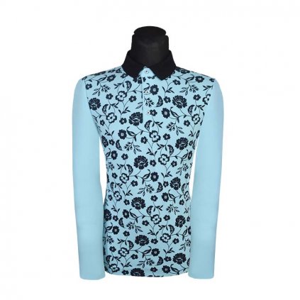 Pánska polokošeľa s dlhým rukávom a potlačou