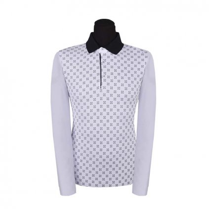 Pánska polokošeľa s dlhým rukávom a potlačou