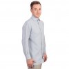 Pánska sivá Košeľa v strihu Regular fit s Dlhým rukávom