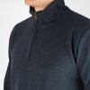 Pánsky pulóver so stojačikom a krátkym zipsom (zip-neck)