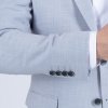 Svetlomodrý pánsky oblek s elastanom v Regular fit strihu (Veľkosť 6/48)