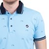 Svetlomodrá polokošeľa s krátkym rukávom (Veľkosť 3XL)