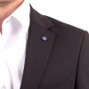Čierny pánsky oblek s elastanom v Regular fit strihu (Veľkosť 6/48)