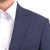 Modrý melírovaný pánsky oblek s elastanom v Regular fit strihu (Veľkosť 6/48)