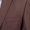 Hnedý pánsky oblek s elastanom v Regular fit strihu (Veľkosť 6/52)