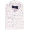Biela vzorovaná pánska košeľa v strihu Regular fit s Dlhým rukávom (Veľkosť 41)