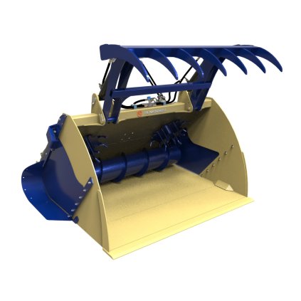 fbwgs bucket with feeding auger and grab