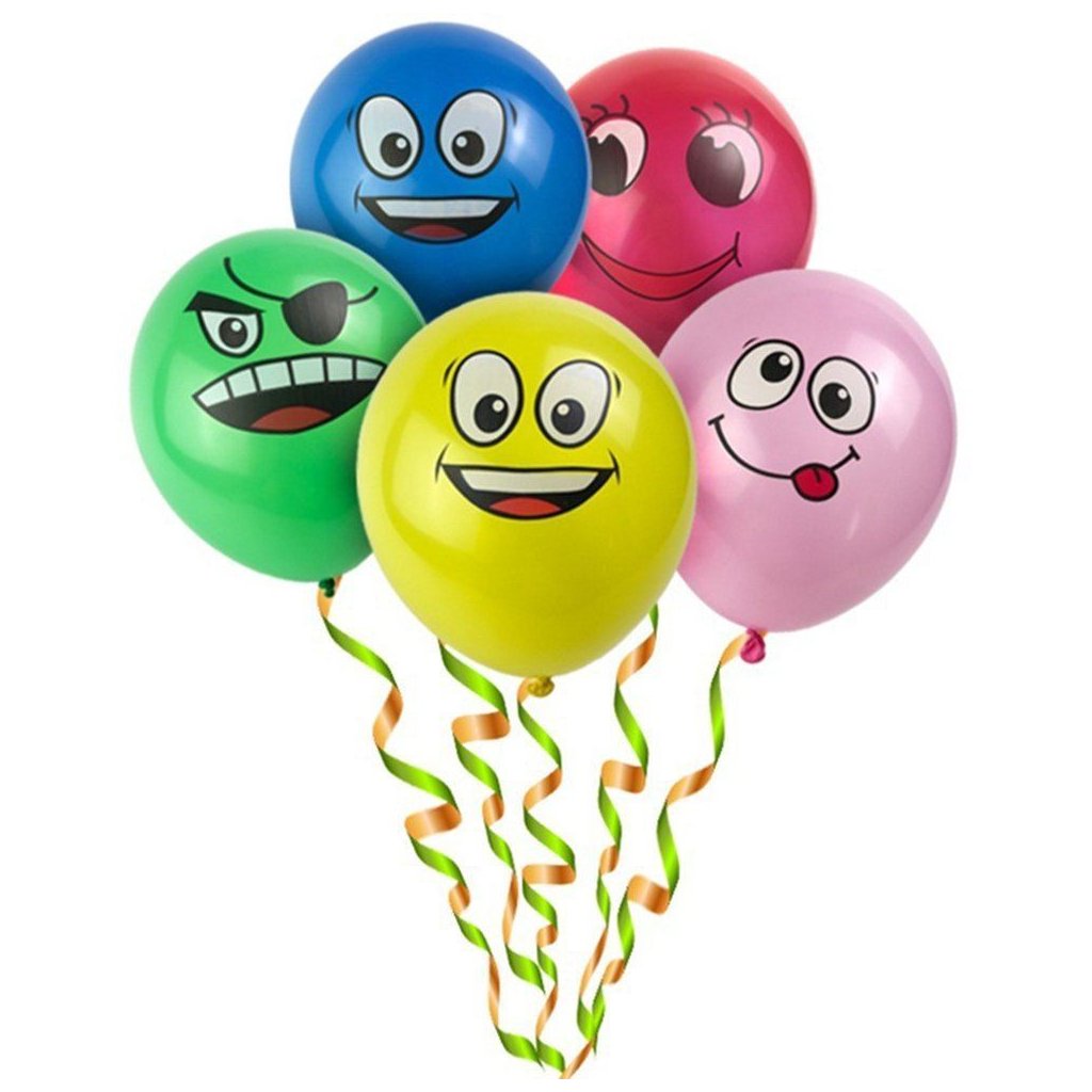 Veselé balónky s obličejem