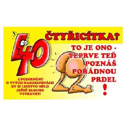 Vtipné želanie - 40 rokov