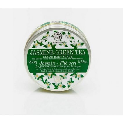 Tělový peeling s cukrem Jasmín - Zelený čaj