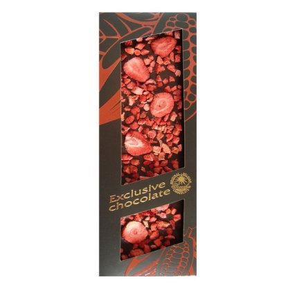 Hořká čokoláda Exclusive s Jahodami 120 g