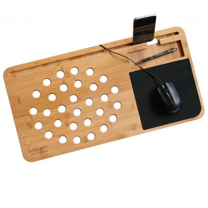 Bambusová podložka pod notebook