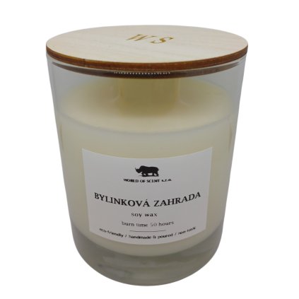 Bylinková zahrada - Přírodní sójová svíčka