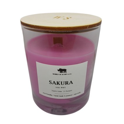 Sakura - Přírodní sójová svíčka
