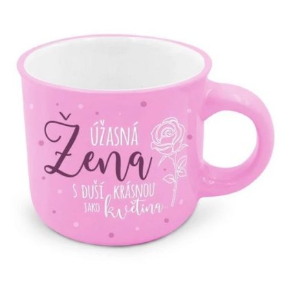 Mini hrneček Úžasná žena