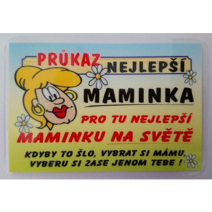 Preukaz - Najlepšia mamička