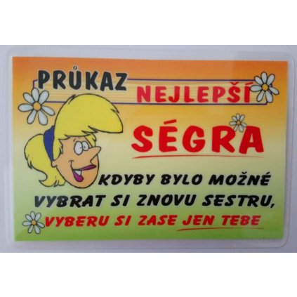 Preukaz – Najlepšia sestra