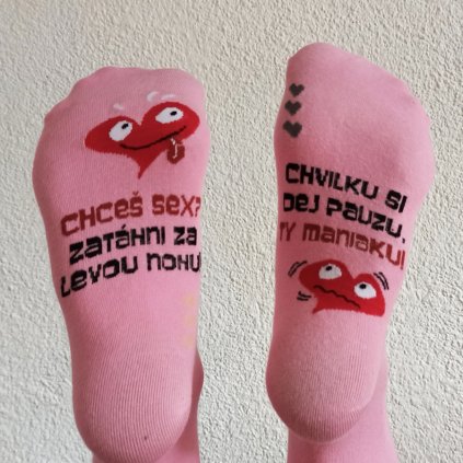 Veselé ponožky Chceš sex