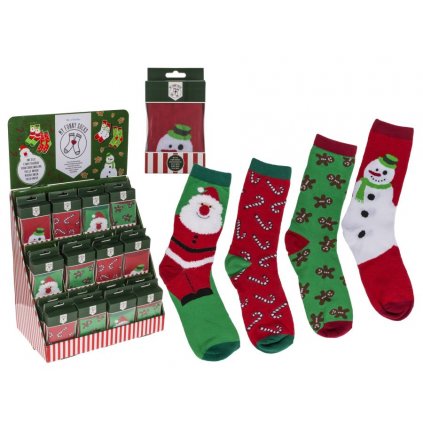 Vianočné ponožky so Sobom