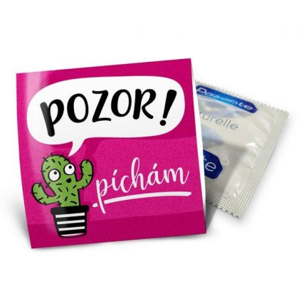 Vtipný kondom Pozor pichám